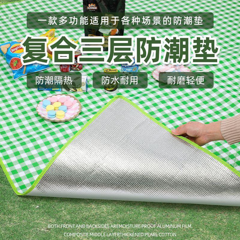 野餐垫户外防潮垫防水加厚可携式徒步沙滩垫可携式露营野炊草坪地