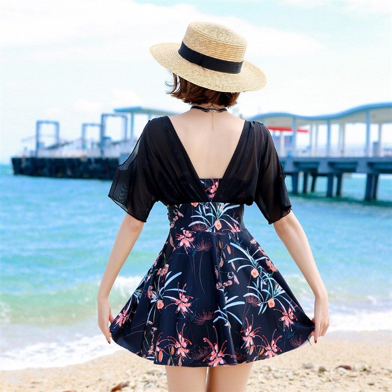 泳衣女士保d守连体裙式遮肚显瘦2024新款泡温泉大码泳衣御姐显腿,运动/瑜伽/健身/球迷用品,连体泳衣,淘宝优惠券,粉丝福利购,淘宝优惠卷