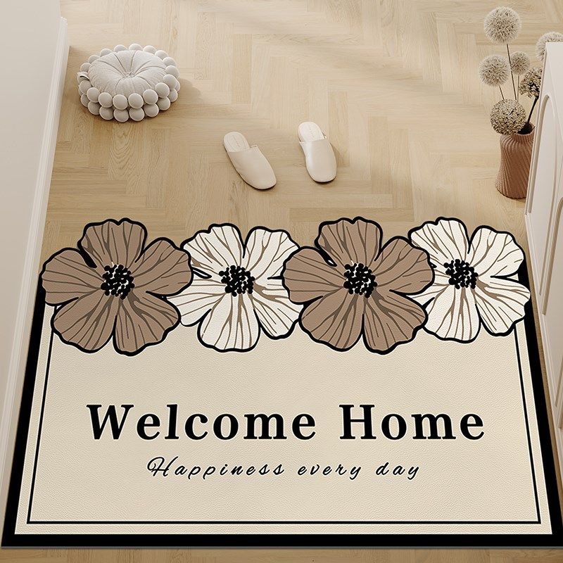 侘寂风入户门地垫进门门口皮革脚垫防滑免洗可裁剪Upvc地毯门垫,居家布艺,入户地垫,淘宝优惠券,粉丝福利购,淘宝优惠卷