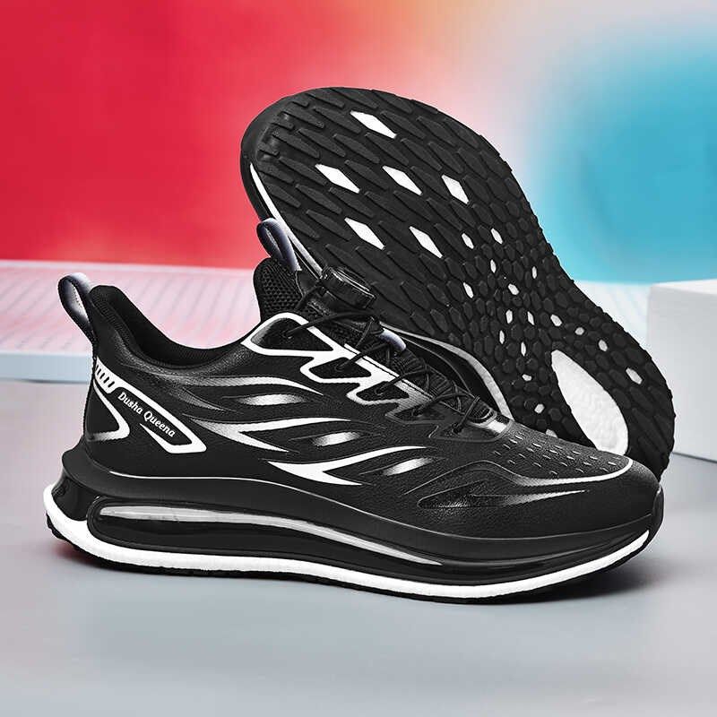 秋冬新款扣运动鞋皮面男款透气气垫爆米花减I震跑步鞋61666-1皮面,流行男鞋,时尚休闲鞋,淘宝优惠券,粉丝福利购,淘宝优惠卷