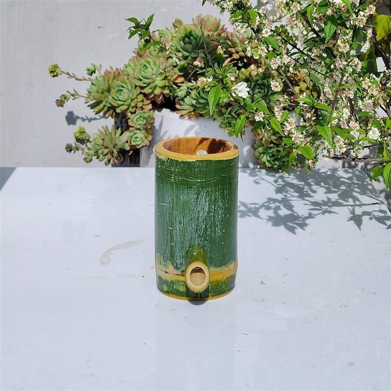 低出水口竹筒大竹k子流水景观水循环装饰养鱼增氧流水鱼缸过滤器