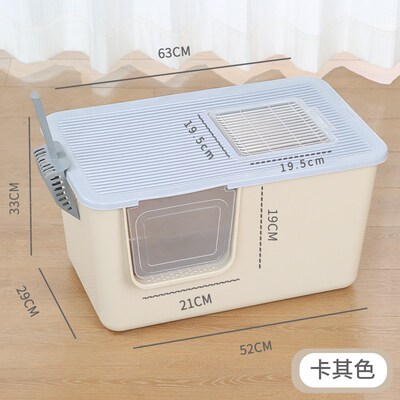 【好物体验专享】猫砂盆全封闭带盖超大号猫厕所T防外溅防臭半封