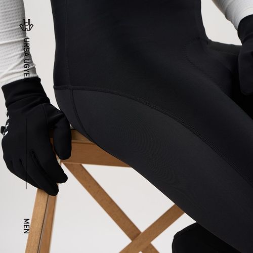 NEZA「罴.墨金3.0」男款抓绒透气保暖背带骑行裤秋冬X季公路自行