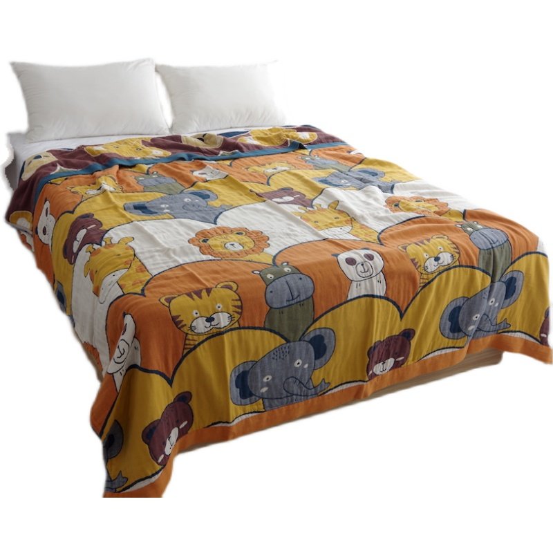 毛巾被纱布毯子盖毯全q棉夏季休闲毯儿童卡通单双人空调毯床盖,床上用品,休闲毯/毛毯/绒毯,淘宝优惠券,粉丝福利购,淘宝优惠卷