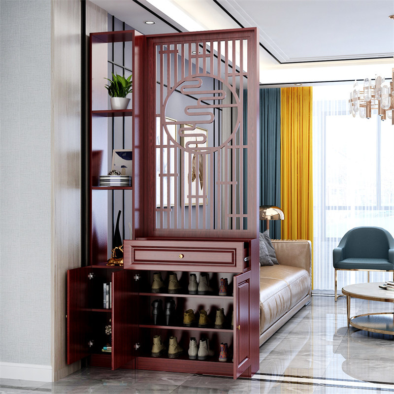 新中式玄关柜屏风隔断客厅入户正对门遮挡进门酒柜简Y约置物架鞋,住宅家具,门厅/玄关柜/玄关架,淘宝优惠券,粉丝福利购,淘宝优惠卷