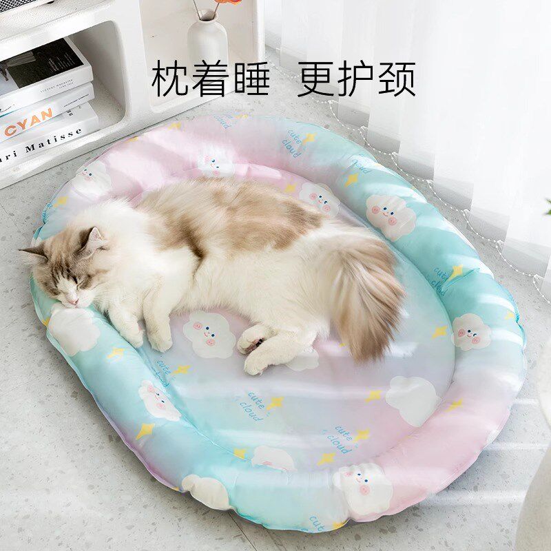 宠物冰垫猫咪夏天凉席垫猫垫子猫窝F猫睡垫防撕咬夏季降温狗窝用