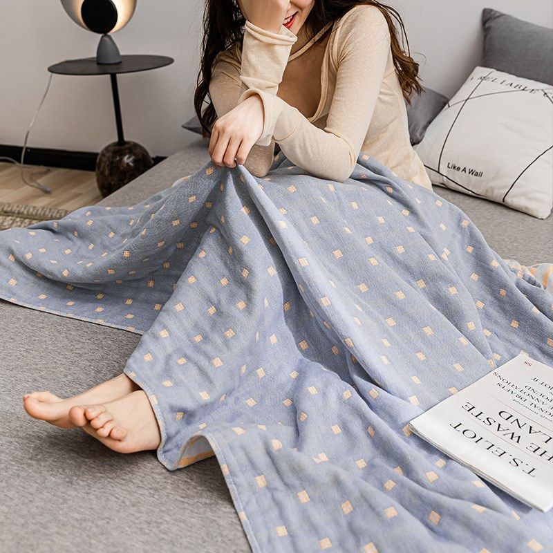 全棉双层纱毛巾被l沙发盖毯三层纱布夏季单人午睡毯子空调被,床上用品,休闲毯/毛毯/绒毯,淘宝优惠券,粉丝福利购,淘宝优惠卷