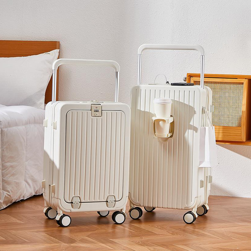 前开口行李箱女新款20寸小型轻B便拉杆箱登机多功能旅行箱万向轮,箱包皮具/热销女包/男包,旅行箱,淘宝优惠券,粉丝福利购,淘宝优惠卷