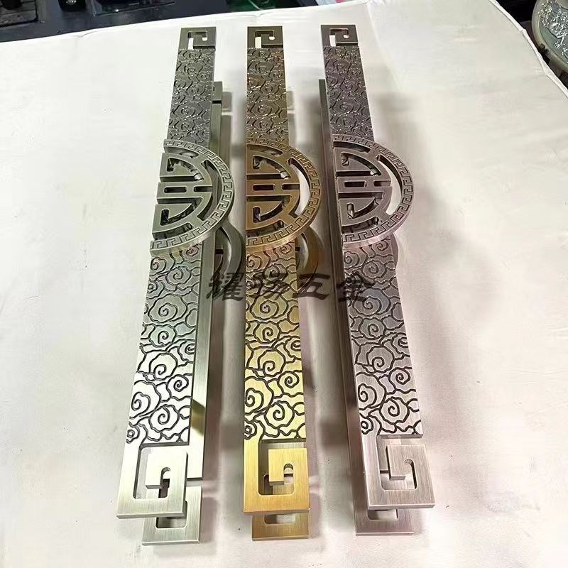中式仿古祥云f大门拉手 欧式现代豪华古铜玻璃门拉手 酒店木门把