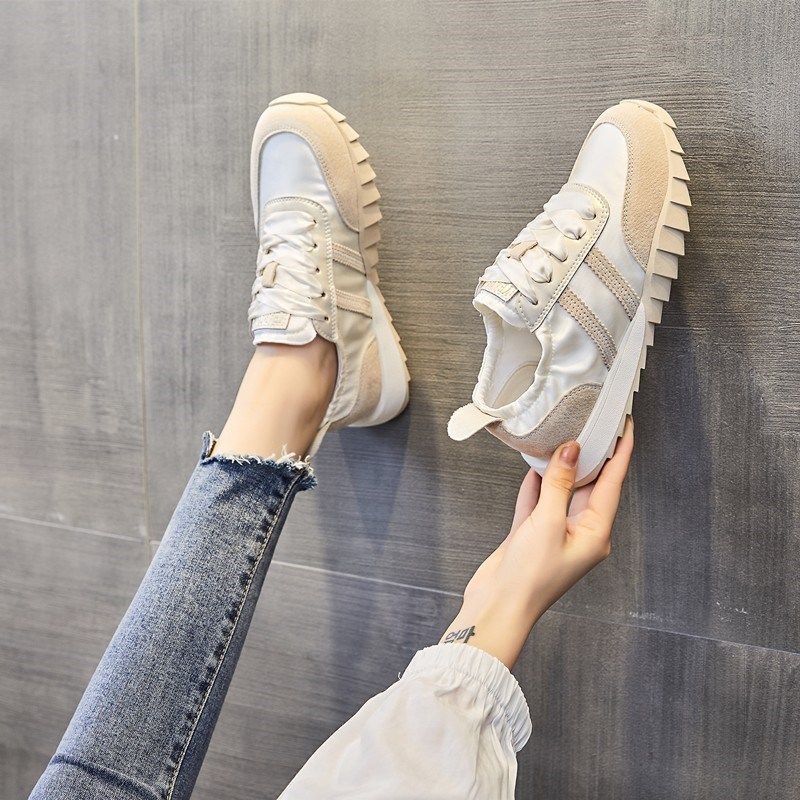 大码女鞋b41到43春秋新款透气小白德训鞋胖脚宽肥单鞋休闲运动板,女鞋,时尚休闲鞋,淘宝优惠券,粉丝福利购,淘宝优惠卷