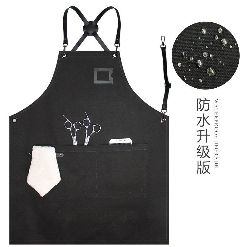 新款围裙b定制工作服印logo咖啡厅餐饮发型师防水防油时尚男女围,家庭/个人清洁工具,围裙,淘宝优惠券,粉丝福利购,淘宝优惠卷