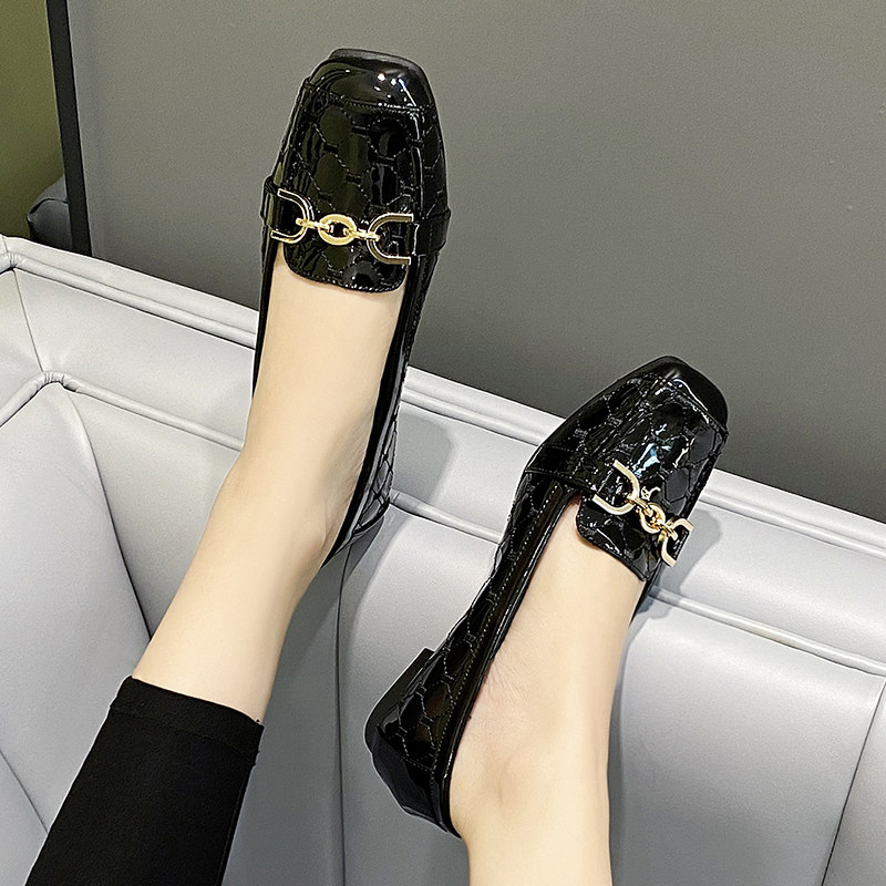 单鞋女鞋子2021秋季新款百搭浅口休闲黑色工作软底.平底豆豆鞋,女鞋,乐福鞋（豆豆鞋）,淘宝优惠券,粉丝福利购,淘宝优惠卷