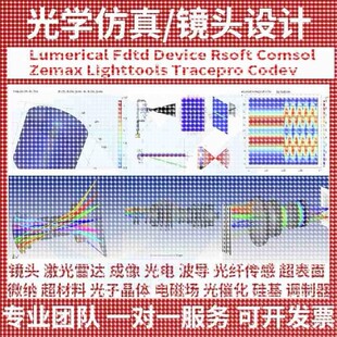 代做 光学仿真设计 comsol fdtd rsoft cst lumerical optisystem