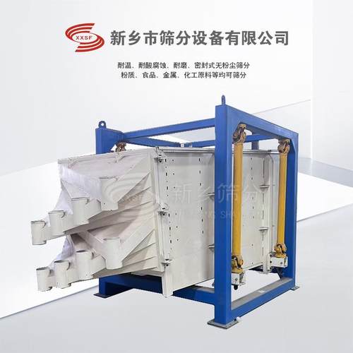 厂家塑料粉碎上料震动筛黑曜岩粉末高效筛分机石膏粉方形摇摆筛