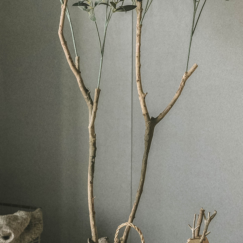 仿真饰橄榄树风假绿植室内办公室客厅电视柜绿植树
