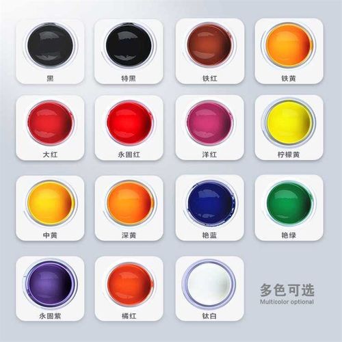 高浓度色浆调色实色油性色浆染色色母高遮盖U家具漆色浆木器颜料