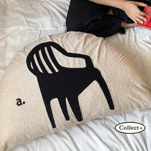 艺术收藏夹复古床头靠垫护腰软包大靠背沙发床上看书靠枕柔软舒适