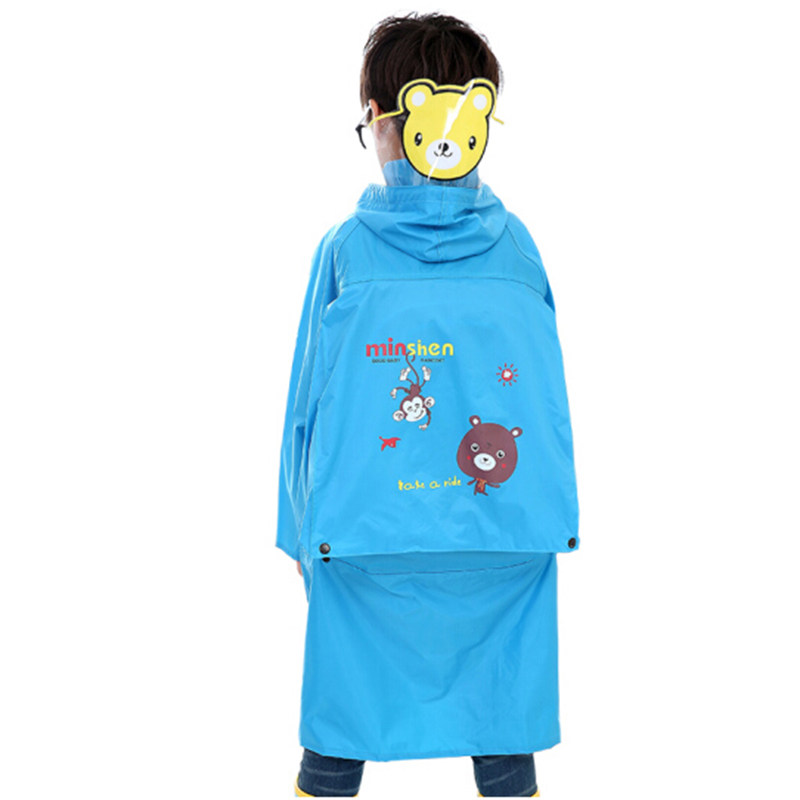 儿童雨衣男童女童宝宝上学雨衣雨裤装小学生中学生雨披带书包位