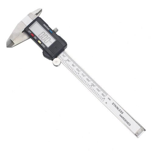 甄选数显电子标尺带深度杆0-150mm4cr13不锈钢数字游标 数显卡尺