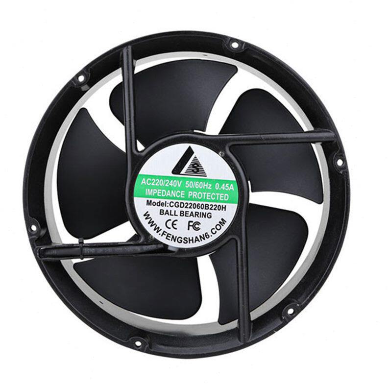 甄选铝框铝叶ac22060 散热风扇轴流冷却静音110V2700风扇防爆金属