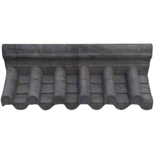 仿古围墙压顶墙帽仿古一体水泥墙头帽面瓦围墙帽装饰瓦