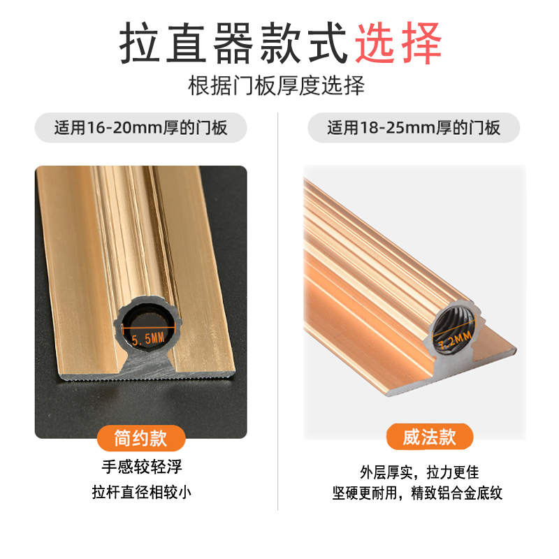 加厚F款拉直器门板调直器柜门拉直器防变形衣柜门板拉直器压条