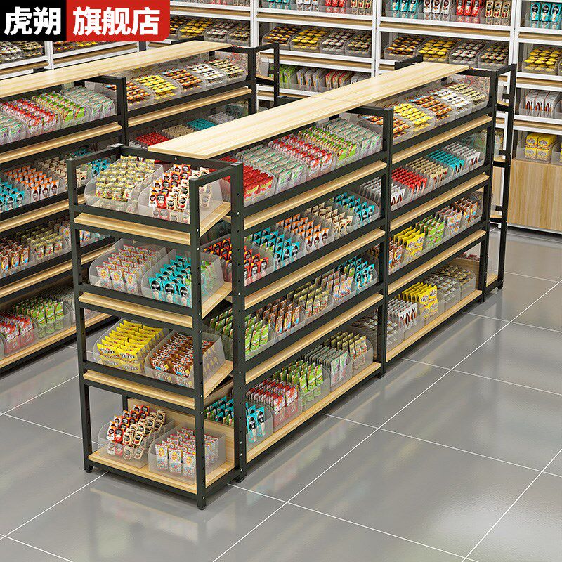 超市散称零食货架展示架食品展示柜散多层干货糖果中岛柜