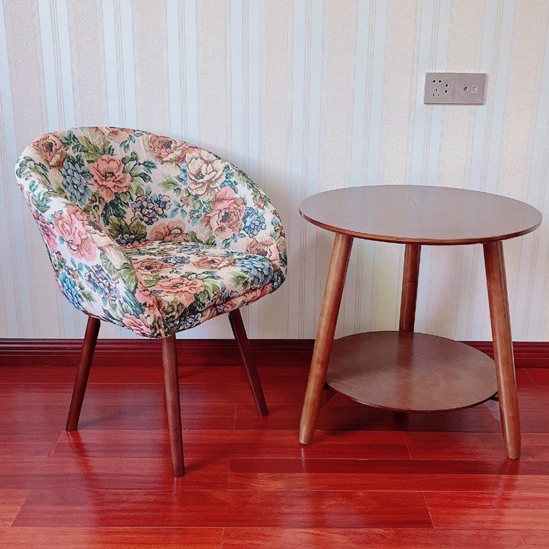 美式电脑椅旋转实木围椅休闲沙发椅卧室梳妆学习椅阳台Y书房靠背,住宅家具,电脑椅,淘宝优惠券,粉丝福利购,淘宝优惠卷