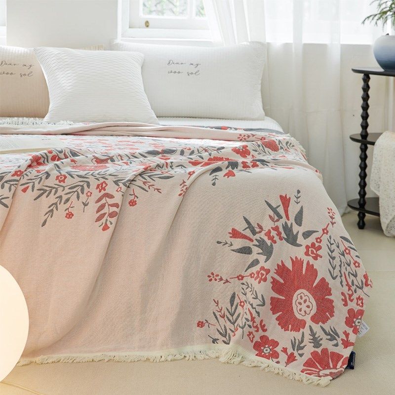 四层纱布毛巾被夏凉被夏季单人双人空调被成人全W棉夏被午睡毯,床上用品,休闲毯/毛毯/绒毯,淘宝优惠券,粉丝福利购,淘宝优惠卷