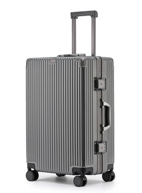 2025新款铝框行李箱拉杆箱静音万向轮女26密码旅行皮箱2Z0寸登机