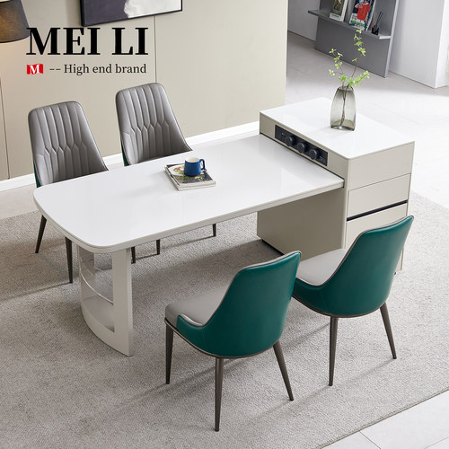 媚丽空间多功能现代高级岛台餐桌