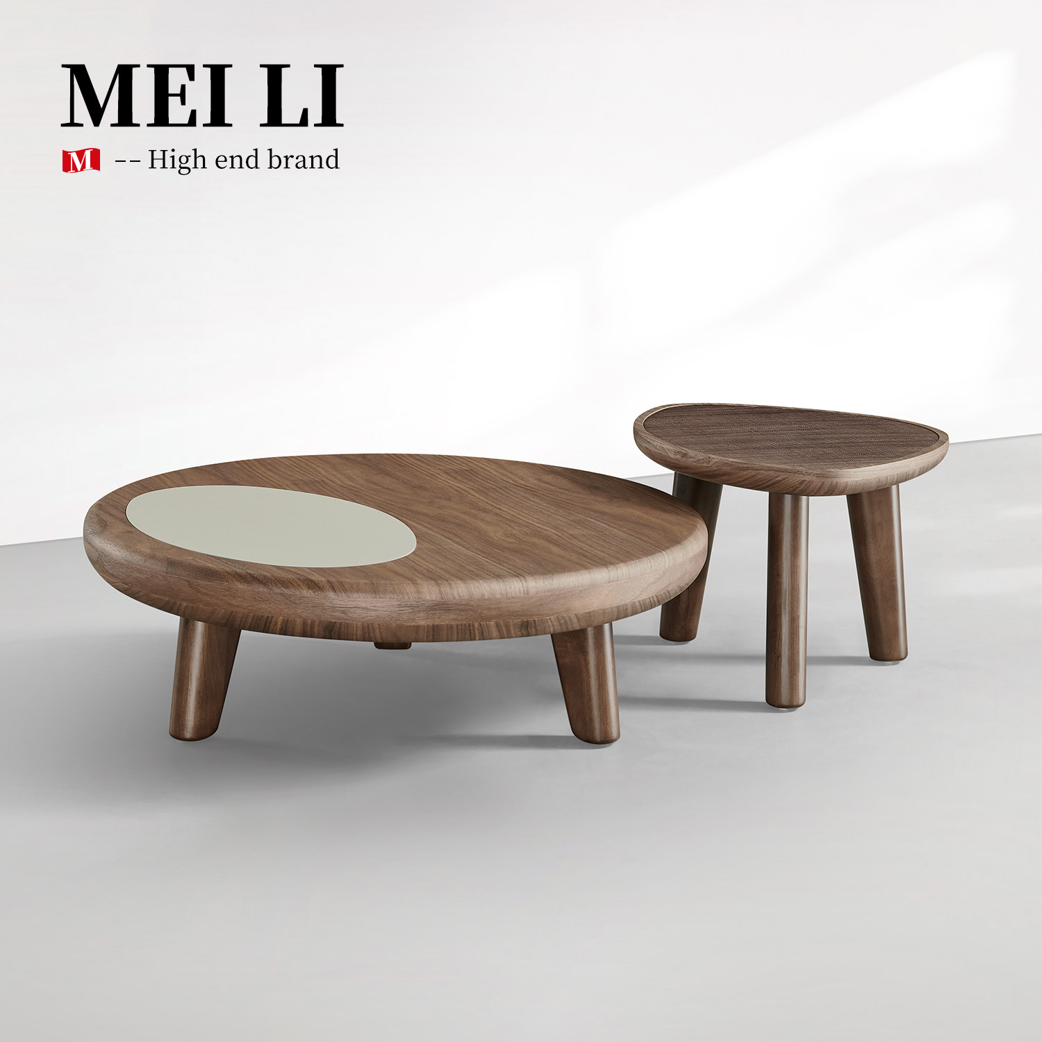 媚丽空间现代简约茶几组合客厅家用小户型轻奢高级感设计师款茶几