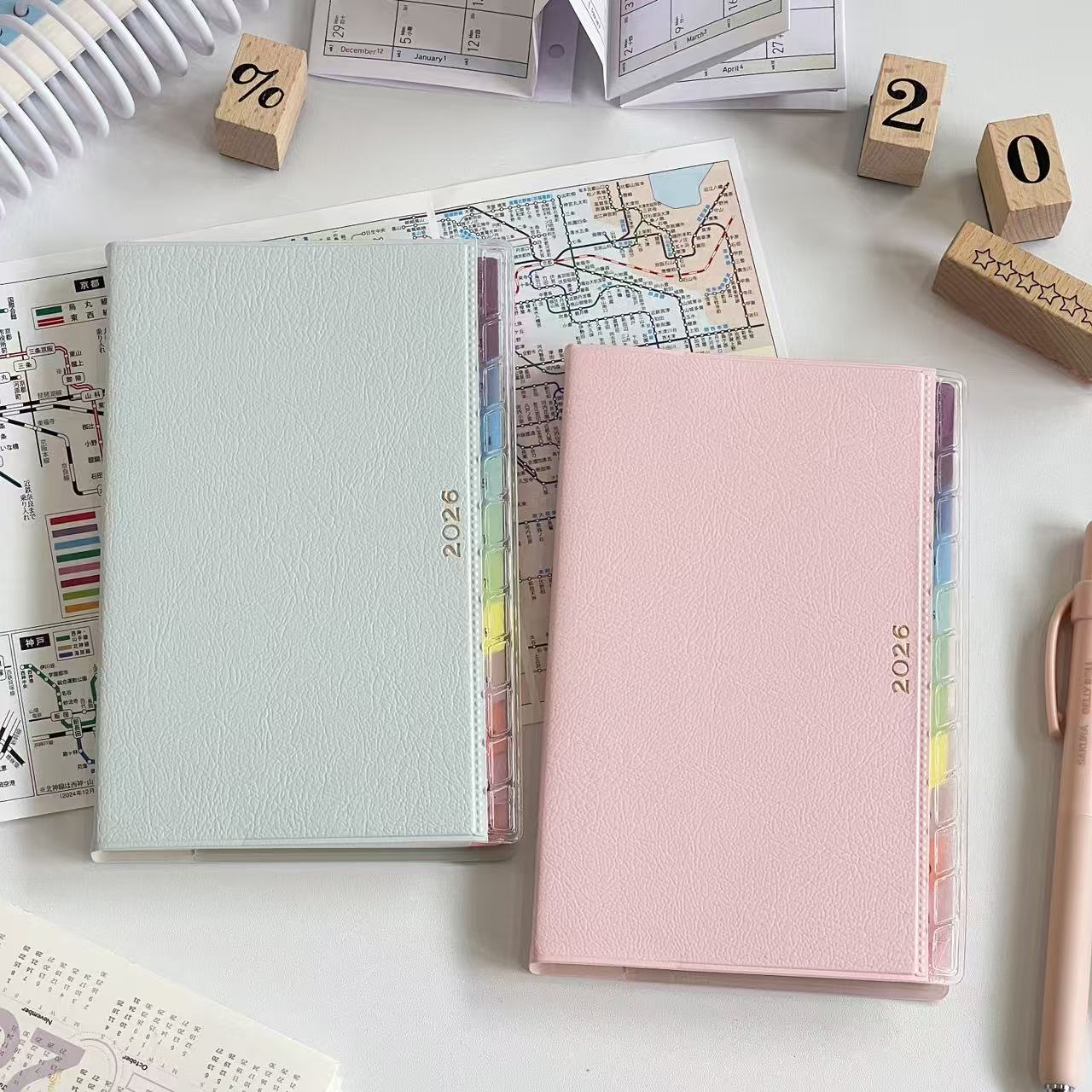 2026年彩虹索引皮质日程手帐本