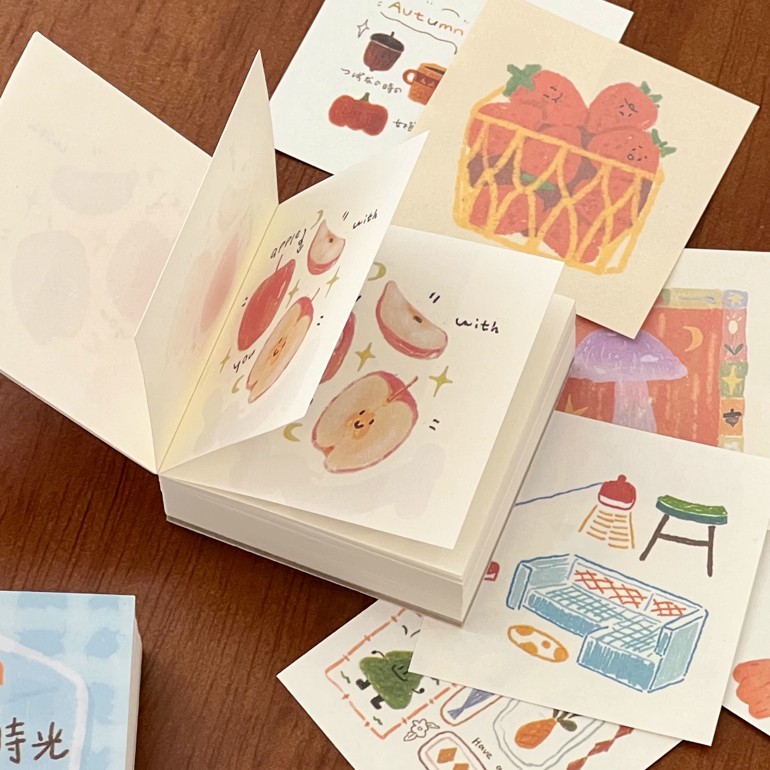 盐系mini手账素材便签本