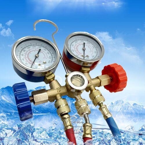 包邮134A冷媒表雪r种表双表汽车空调雪种表汽车充氟工具