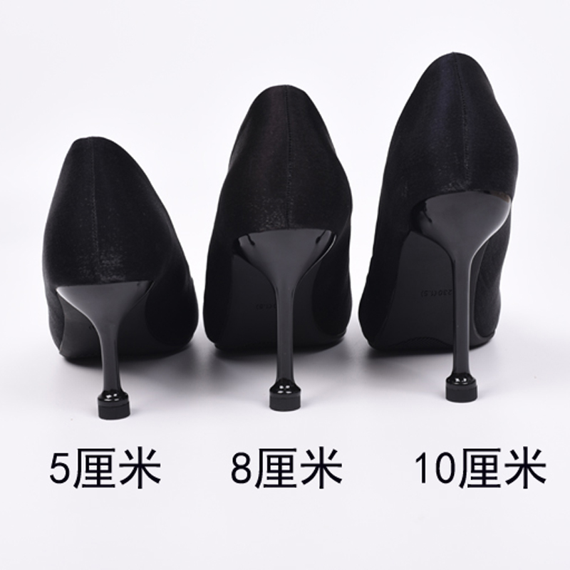 新款黑色百搭酒杯跟n气质职业高跟鞋女细跟 尖头 法式少女单鞋女