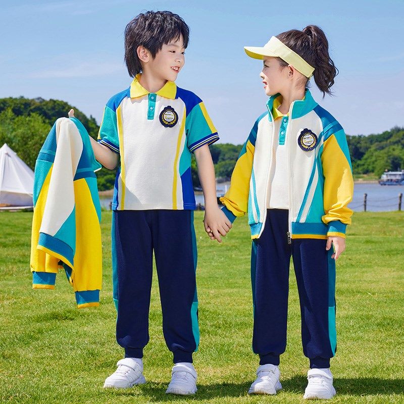 学院风棒球服g校服套装小学生春夏装新款男女儿童班服老师幼儿园