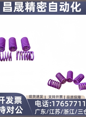 SWC6-10 15 20 30 35 40 45 50~300 浅紫色矩形弹簧螺旋模具弹簧
