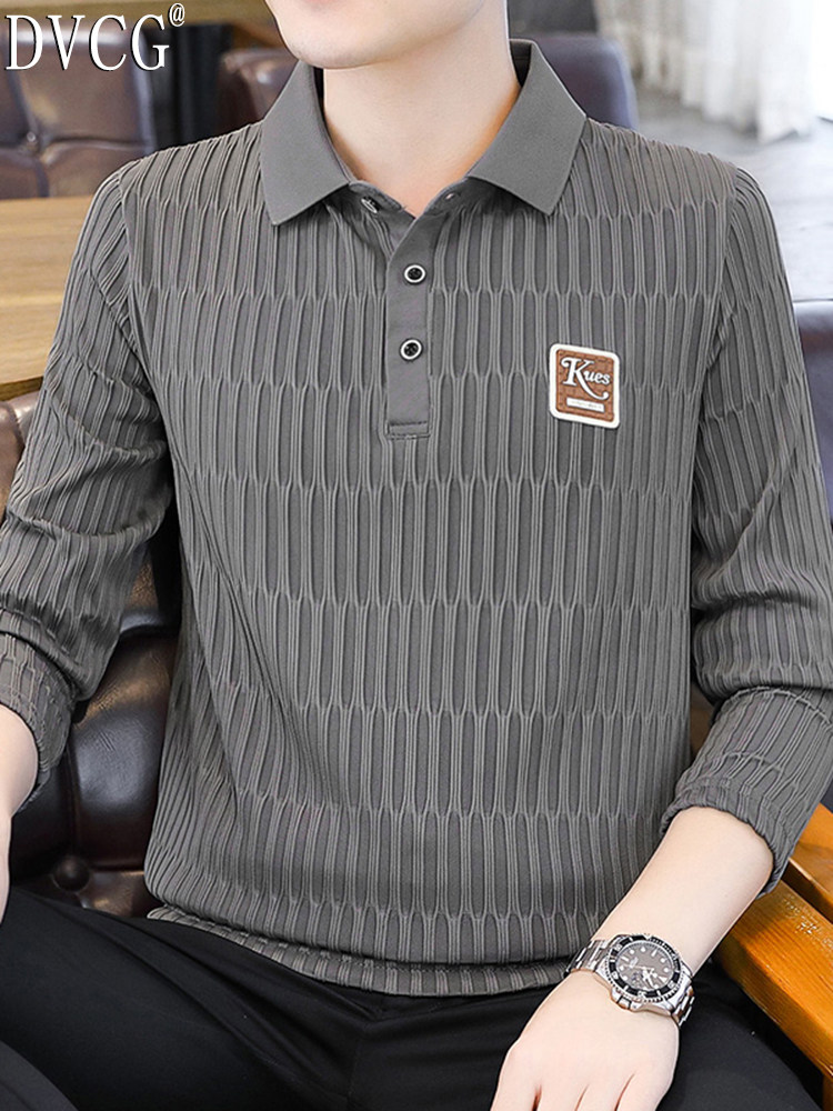 高端polo衫男士翻领长袖t恤春秋冬季成熟稳重男装加绒打底衫上衣,男装,T恤,淘宝优惠券,粉丝福利购,淘宝优惠卷