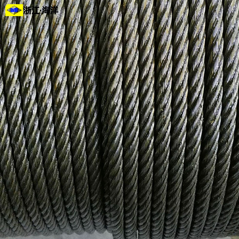 涂油钢丝绳油丝绳黑色钢丝绳油性起重钢丝绳吊绳10mm12mm14Zmm18m