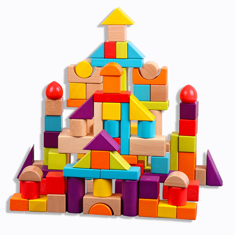 儿童积木大颗粒木头大块桶装婴儿宝宝1一2岁M3男女孩6益智拼装玩,玩具/童车/益智/积木/模型,普通塑料积木,淘宝优惠券,粉丝福利购,淘宝优惠卷