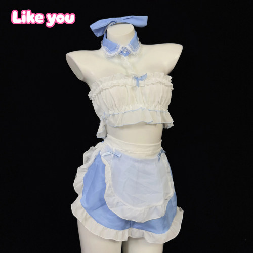 Like You女仆制服套装纯欲可爱小胸女佣床上免脱诱惑装qqny性感趣