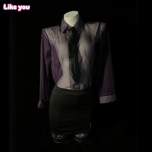 Like You性感qqny禁欲系镂空角色扮演透视小胸睡裙女夏尺度大免脱