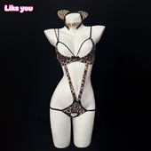 Like You内衣女豹纹纯欲性感尺度大qqny约会诱惑免脱小胸平胸友好