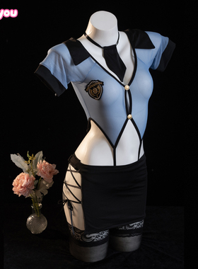 Like You小胸款qqny内衣性感制服可爱诱惑连体衣裙秘书睡衣纯欲女