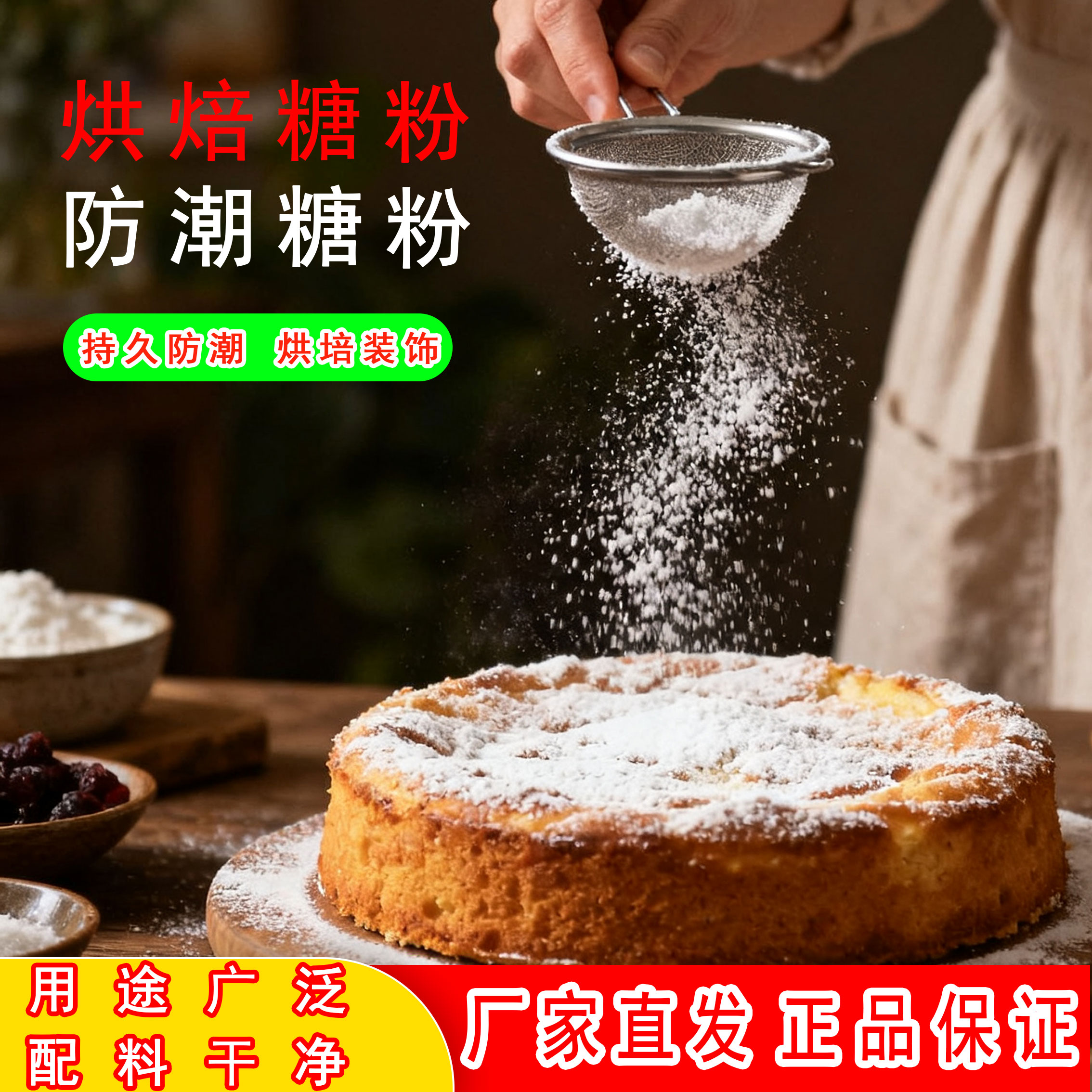 防潮糖粉糖霜撒料撒粉烘焙面包