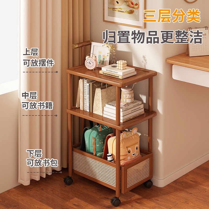客厅小推车可移动小桌子零食置物架子家用现代简约非实木沙发边几