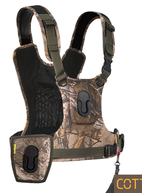 Cotton G3 双相机迷彩背带人体工学摄影背心相机快装生态摄影背心