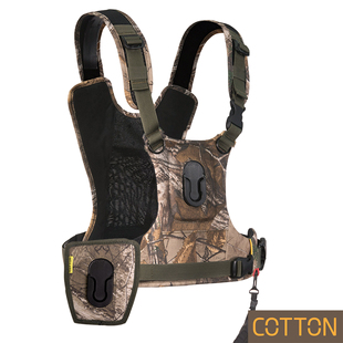 Cotton G3 双相机迷彩背带人体工学摄影背心相机快装