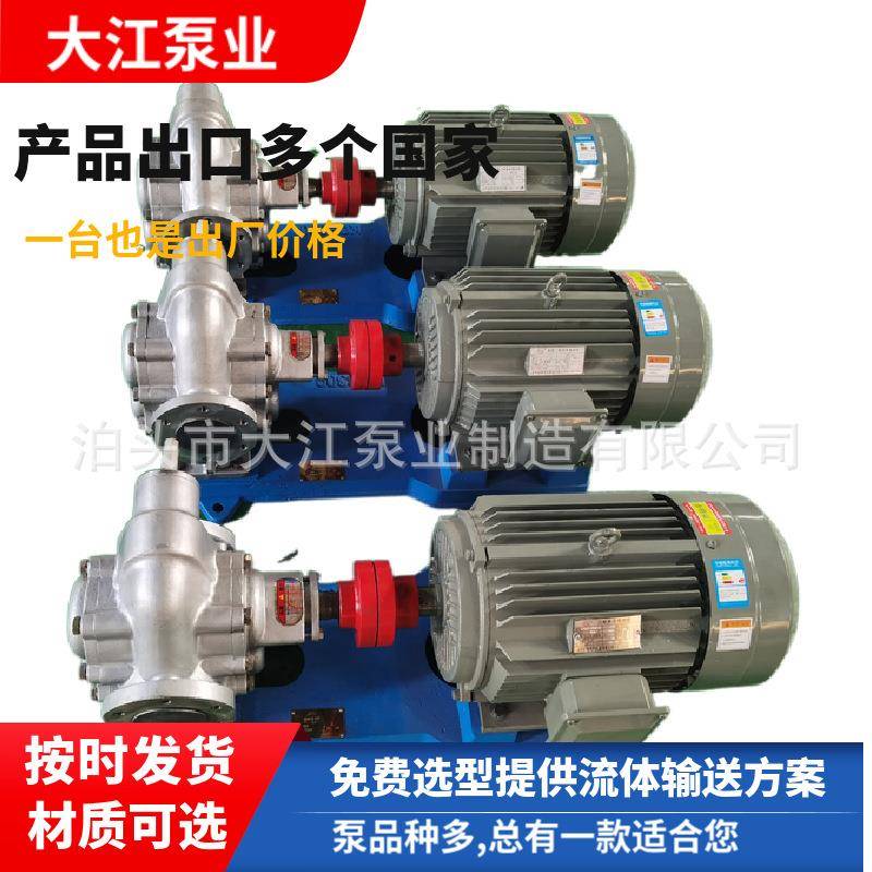 KCB-300不锈钢齿轮油泵食用油洗洁精自吸泵化工耐酸碱抽吸料泵